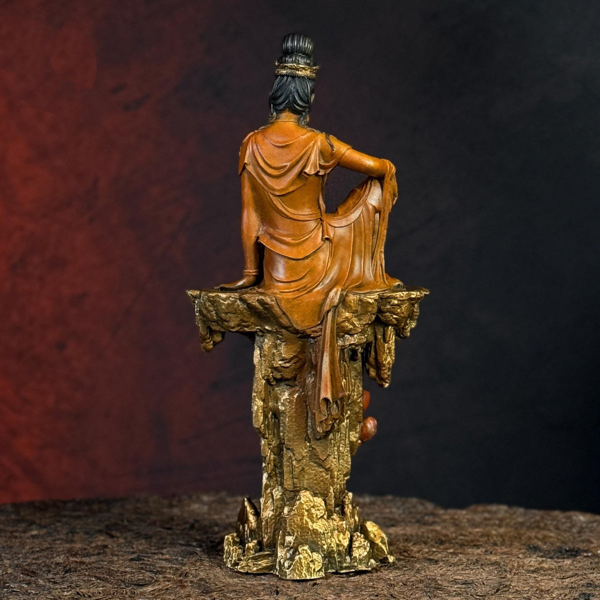 Solid Brass Guanyin Statue, Buddhist Avalokiteshvara Sculpture, Zen Home Decor, Mindfulness Meditation Altar, Feng Shui Gift, Bodhisattva