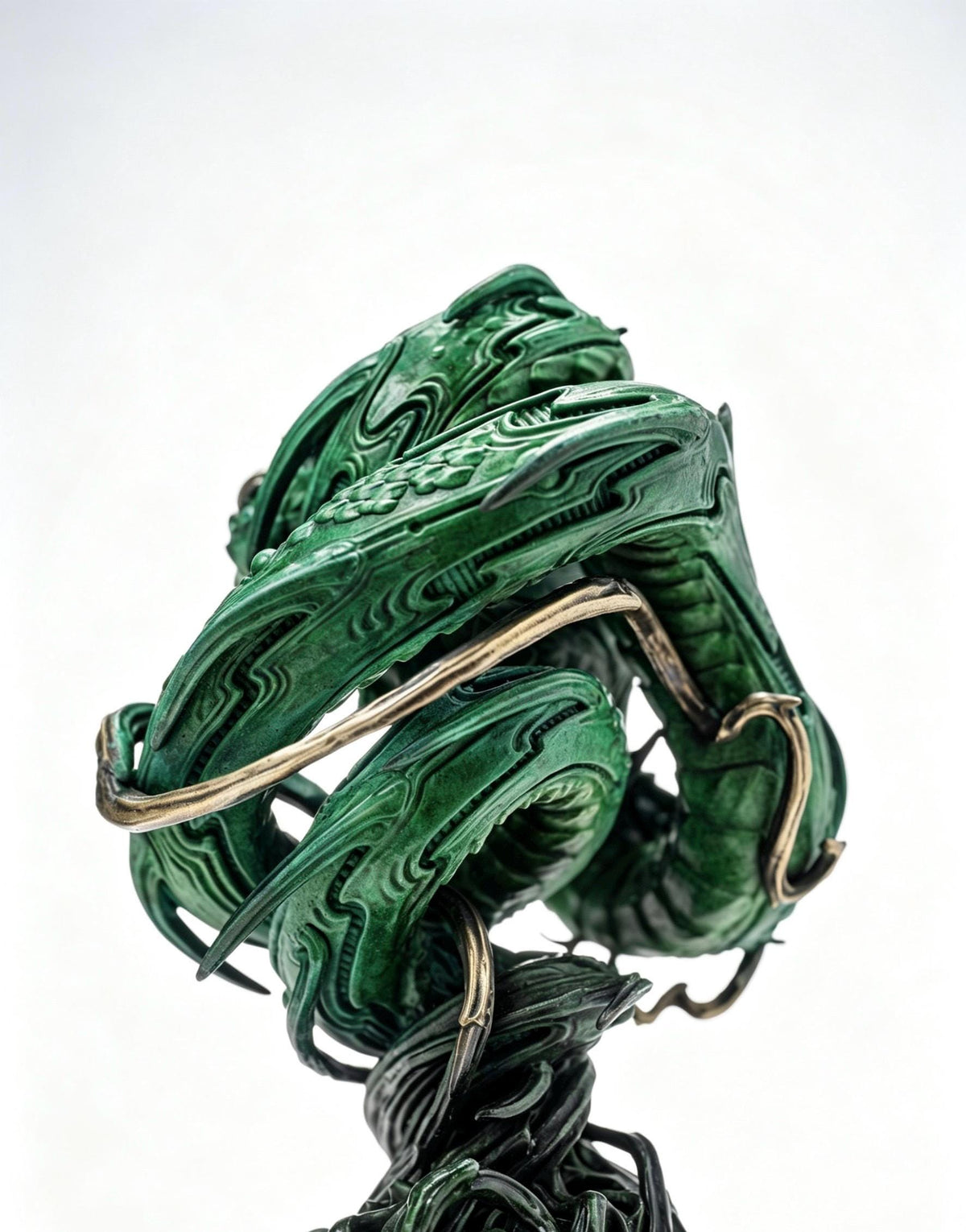 Rattan Snake Art Sculpture, Annual Limited Edition Figurine, High-End Fine Casting Serpent Statue, Luxury Home Decor Collector Art Piece