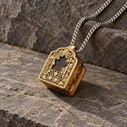 Buddhist Gau Shrine Pendant, Miniature Deity Figure and Ornate Case, 12 Options — image 1
