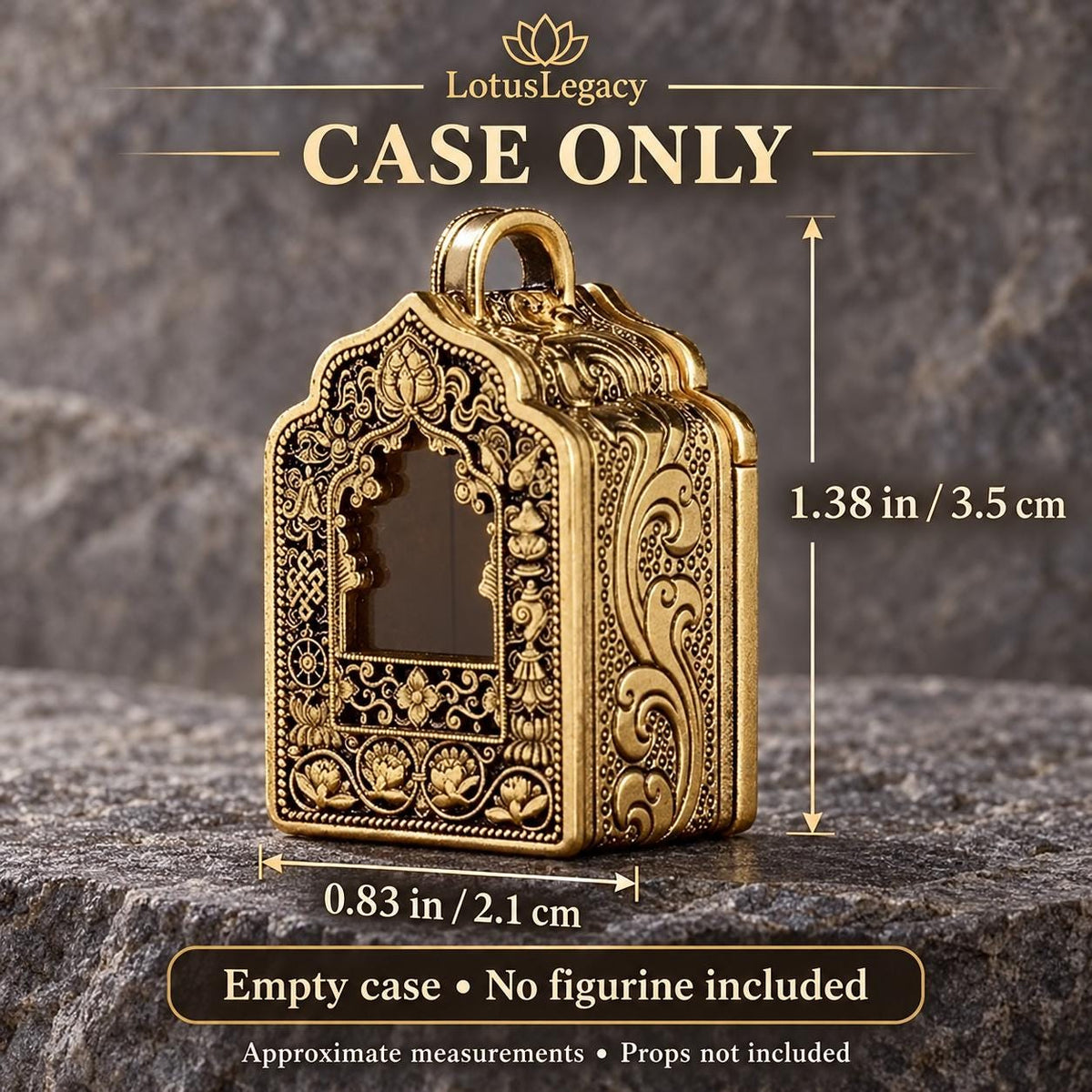 Buddhist Gau Shrine Pendant, Miniature Deity Figure and Ornate Case, 12 Options — image 17