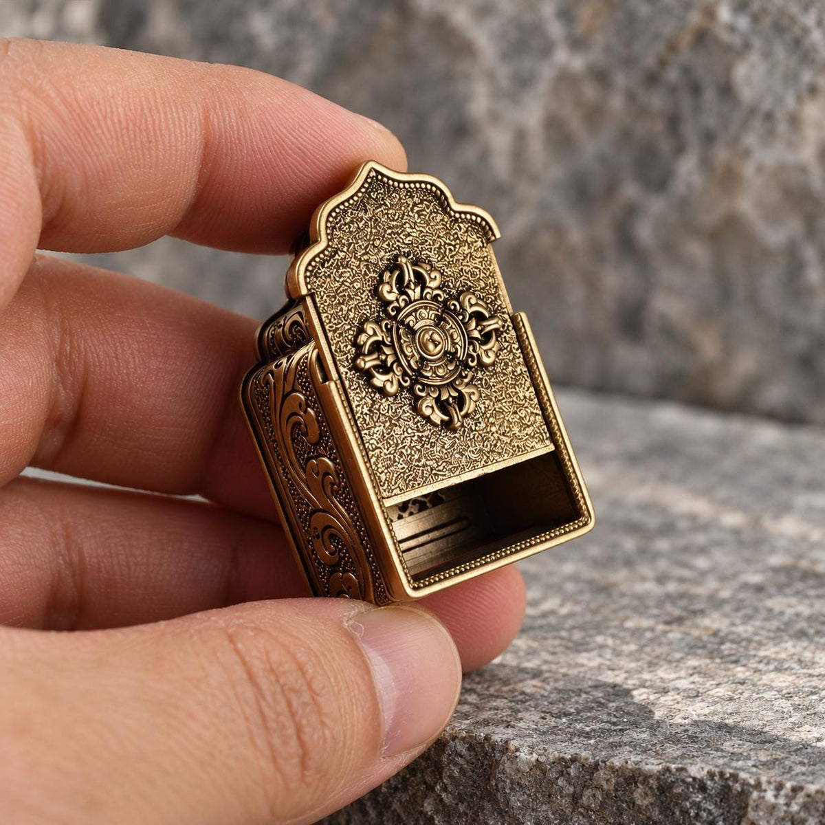 Buddhist Gau Shrine Pendant, Miniature Deity Figure and Ornate Case, 12 Options — image 3