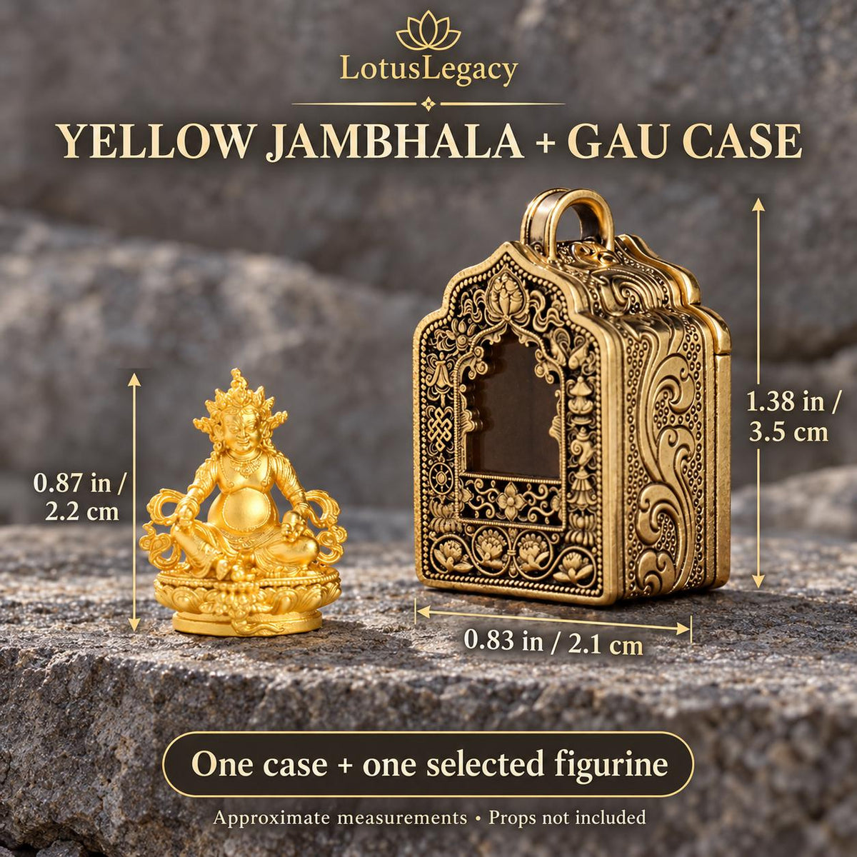 Buddhist Gau Shrine Pendant, Miniature Deity Figure and Ornate Case, 12 Options — image 13