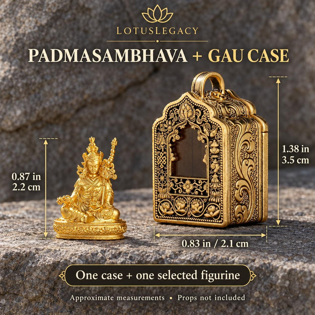 Buddhist Gau Shrine Pendant, Miniature Deity Figure and Ornate Case, 12 Options — image 14