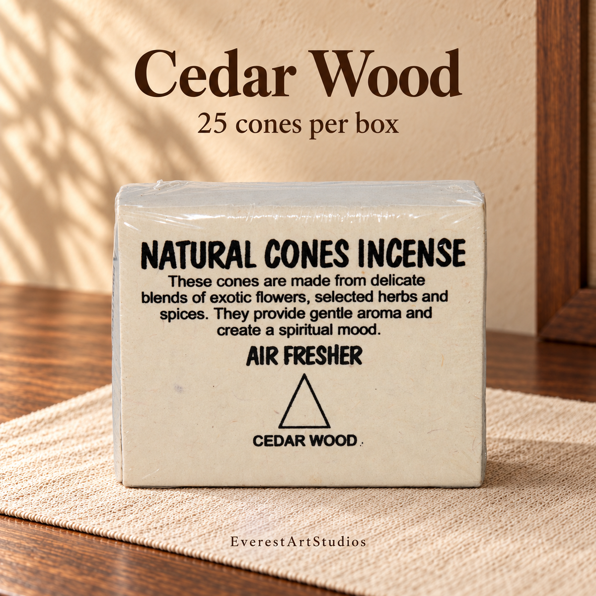 PTSX-TB623329877955-05 | Cedar Wood | Source-matched incense packaging