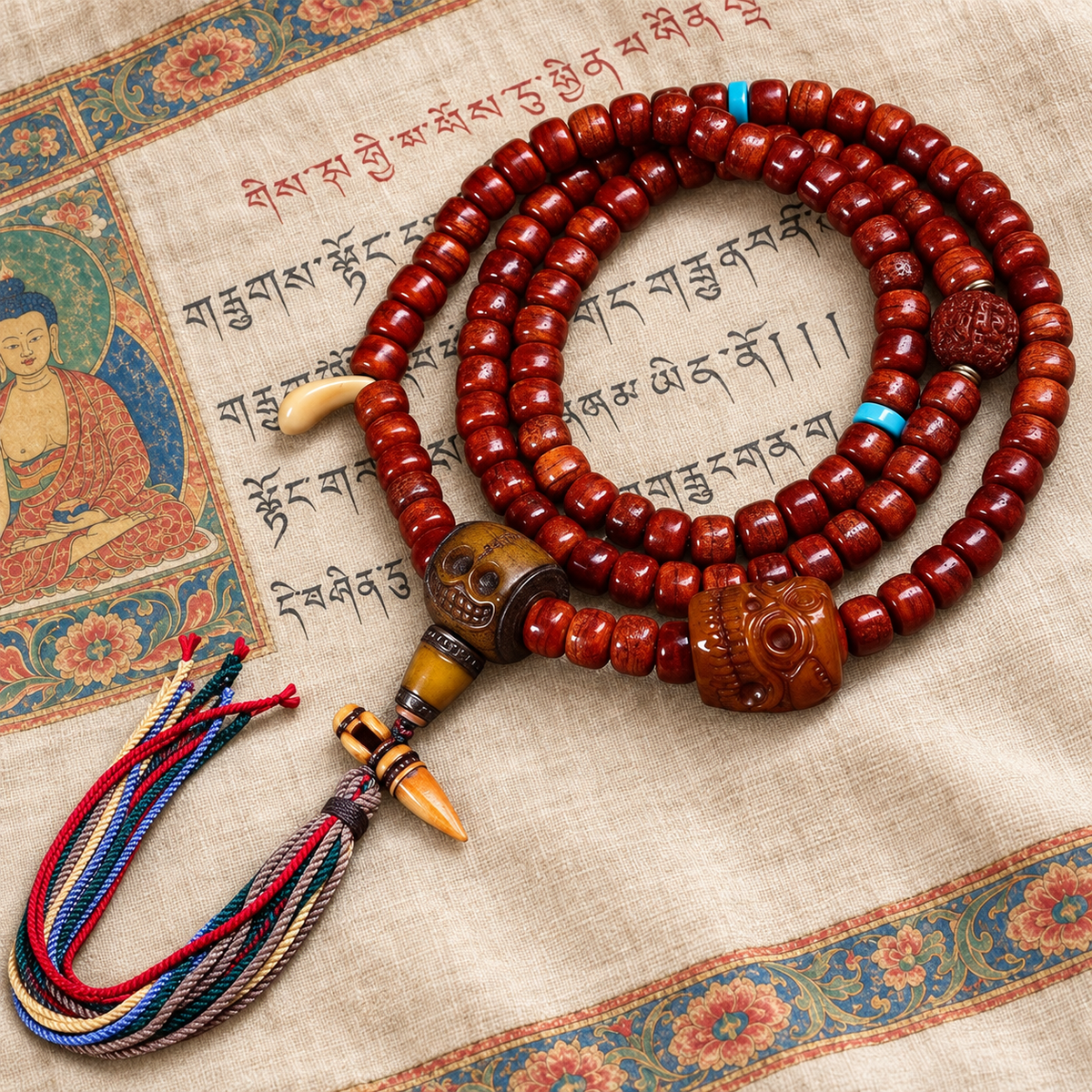 Tibetan mala — full product