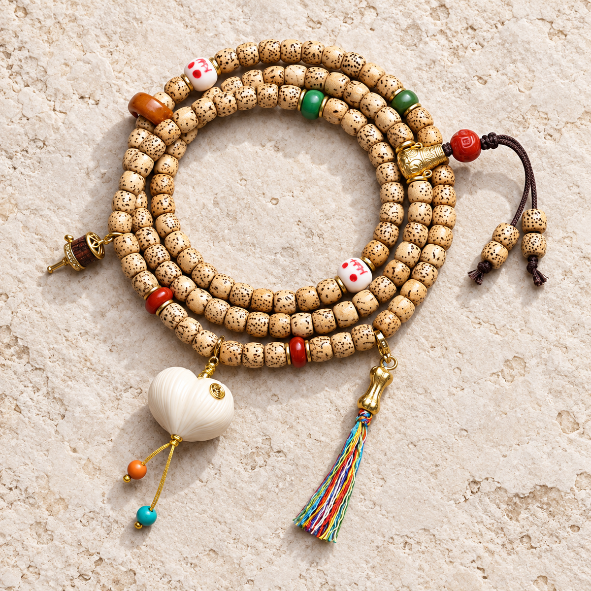 Xingyue Bodhi 108-bead mala — overall display