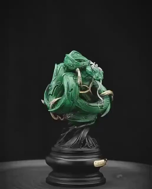 Load video: Rattan Snake Art Sculpture, Annual Limited Edition Figurine, High-End Fine Casting Serpent Statue, Luxury Home Decor Collector Art Piece