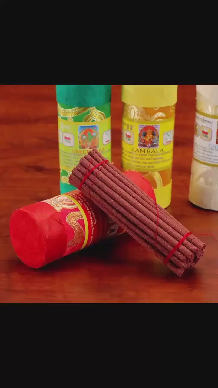 Dzongsar Tibetan Incense Sticks, Natural Himalayan Herbal Incense, Handmade Aromatic Sticks for Meditation Yoga Home Office, Sacred Gift
