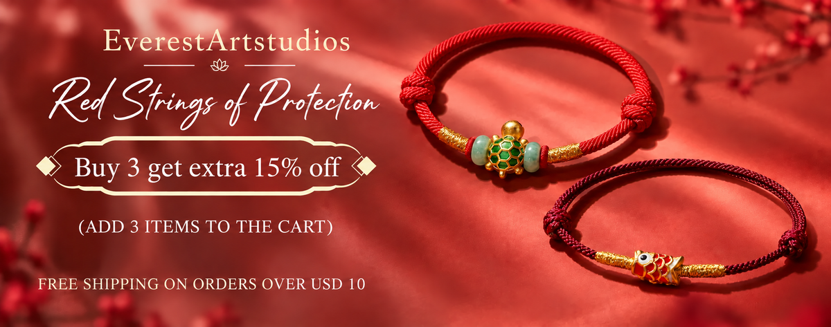 EverestArtStudios Red Protection String — Buy 3 get extra 15% off