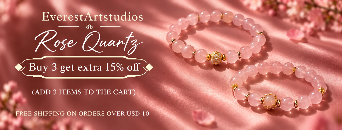EverestArtStudios Rose Quartz — Buy 3 get extra 15% off