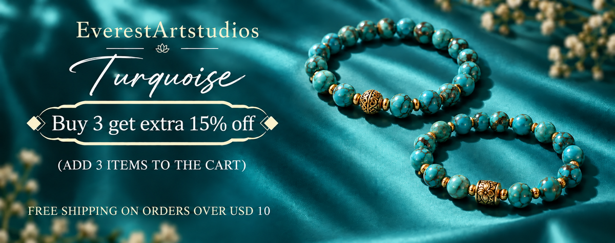 EverestArtStudios Turquoise — Buy 3 get extra 15% off